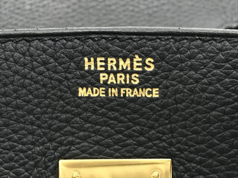 HERMES Birkin Birkin 35 Togo Black GP ○Y Handbag