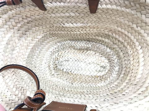 CELINE Other Basket Bag Raffia Handbag