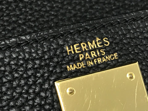 HERMES Kelly HERMES Kelly 32 Togo black handbag