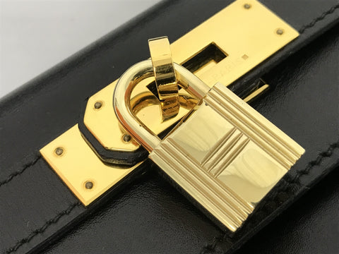 HERMES Kelly Kelly 28 black handbag