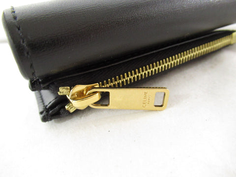 CELINE COMPACT WALLET TRIOMPH/SHINY CALFSKIN WALLET