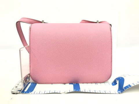 HERMES HERMES Constance 3 Mini Rose Confetti Epson Silver Hardware Shoulder Bag