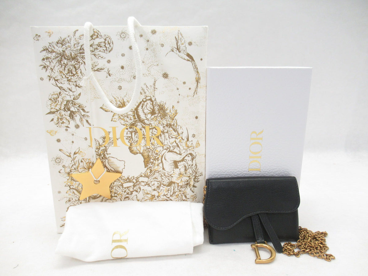 Dior chain wallet new unused wallet