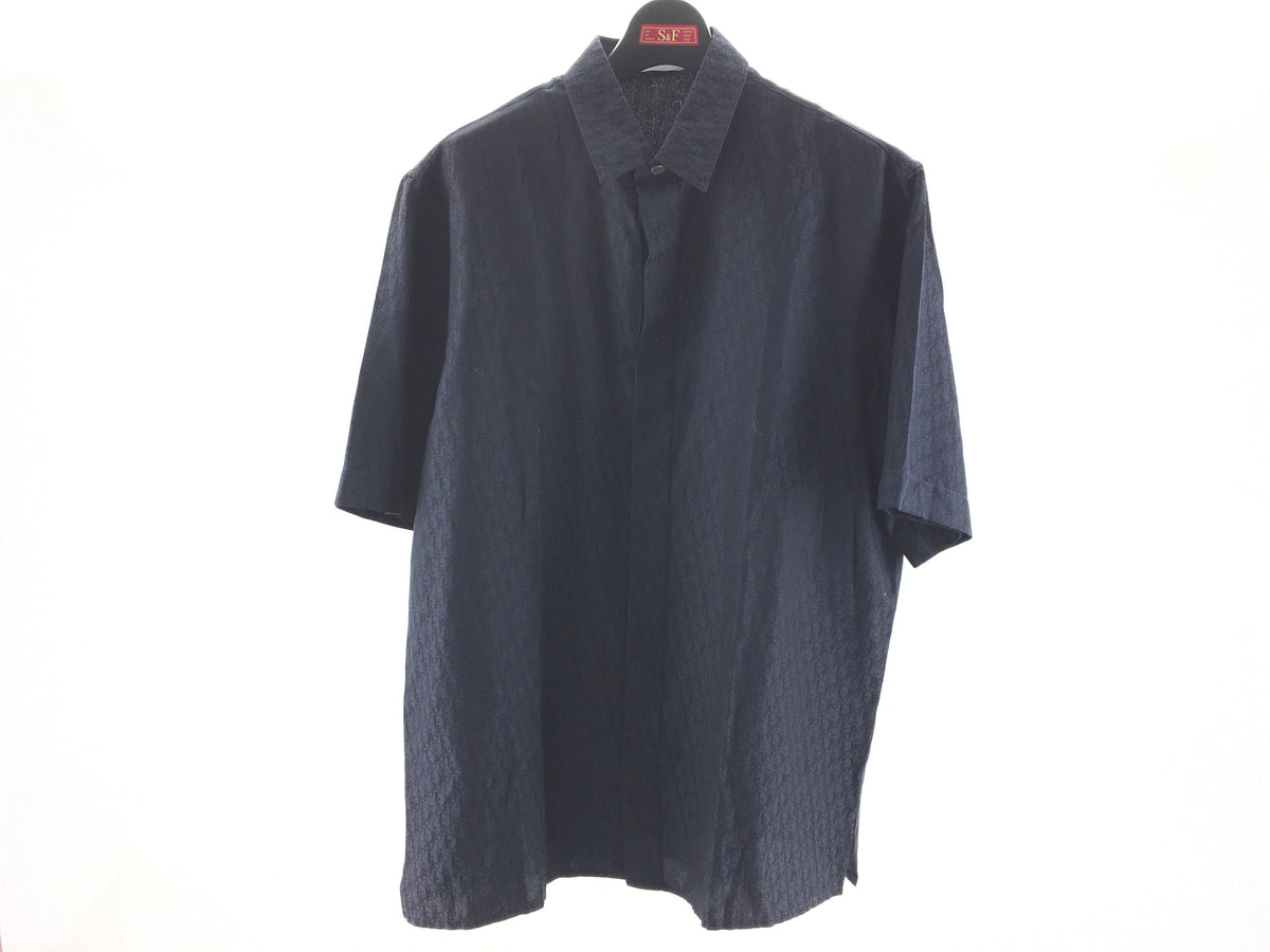 Dior Trotter Clothing Oblique Silk Cotton Shirt 39 Shirt