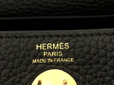 HERMES Mini Lindy Taurillon GD metal fittings U engraving shoulder bag