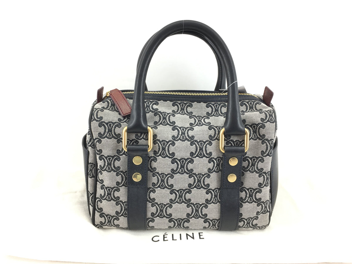 CELINE Celine Triomphe Canvas Mini Boston Bag Boston Bag