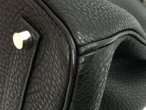 HERMES Hermes Birkin 35 Togo Black SS G handbag