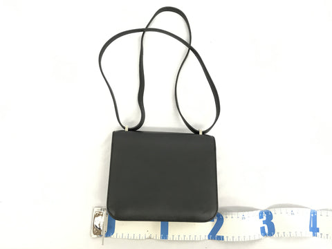 HERMES Constance 3 Mini Vaumusch x Lizard Black x Ombre Z Engraved Shoulder Bag