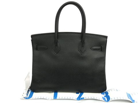 HERMES Birkin Birkin 30 Ardennes Black GP D handbag