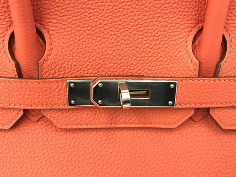 HERMES Birkin Birkin 30 T orange handbag