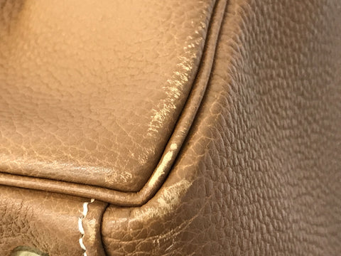 HERMES Kelly Kelly 32 Inner Stitch Gold Togo G Metal Fittings □E Engraved Handbag