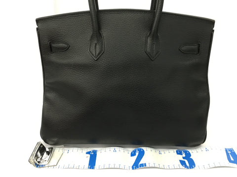 HERMES Birkin Birkin 35 Ardennes black GP G handbag