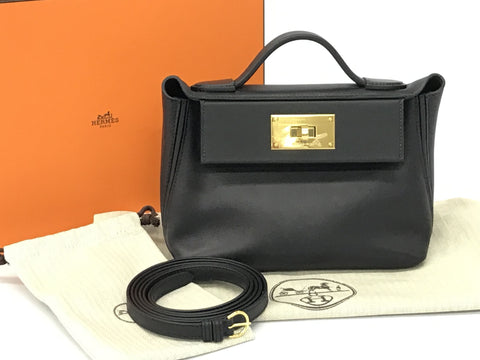 HERMES Van Quatre / Van Quatre 21 Mini 24/24 Vauvolupt x Swift Noir Black Black Gold Metal Fittings U Engraved List Price: 1353000 Yen Brand New Unused Handbag