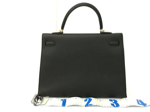 HERMES Kelly Kelly 35 Vo Epsom Black GP A Handbag