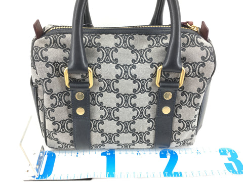 CELINE Celine Triomphe Canvas Mini Boston Bag Boston Bag