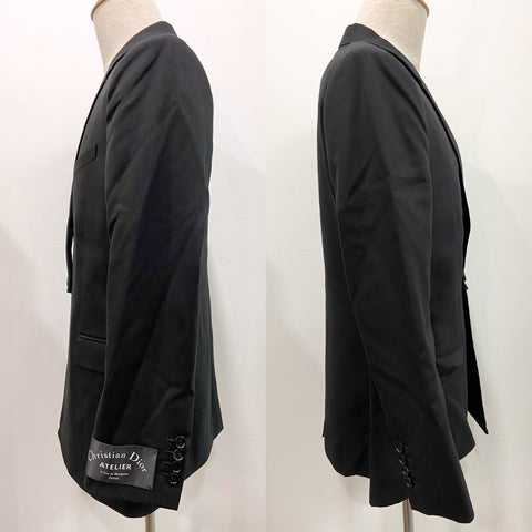 Christian Dior Black 18W Atelier Wool Jacket②