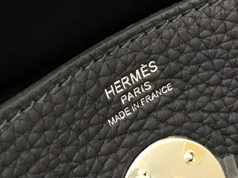 HERMES Lindy 26 Taurillon Clemence Cabin × Silver metal fittings U stamp New unused item With metal fittings protective seal Protective cloth (complete) Rain cover Booklet Bag Box Handbag