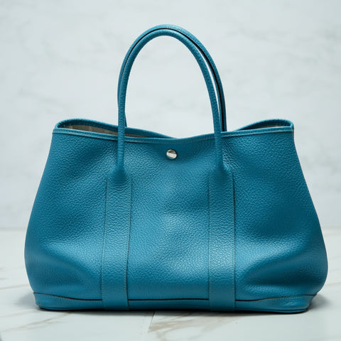 Hermes Gardenparty PM Negonda turquoise Blue ◻︎R(2014year) 【A】