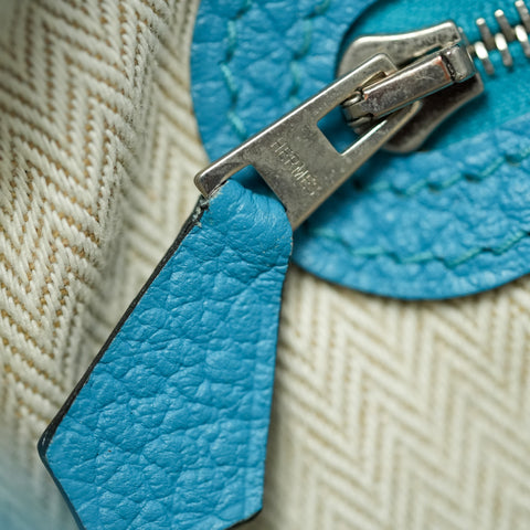 Hermes Gardenparty PM Negonda turquoise Blue ◻︎R(2014year) 【A】