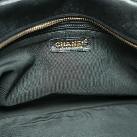 Chanel caviar skin Chein Shoulder bag tote no.7【A】