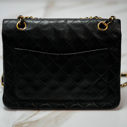 CHANEL CC Matelasse 25 Chain Shoulder Bag Leather Lambskin Double Flap Number 0 series【A】