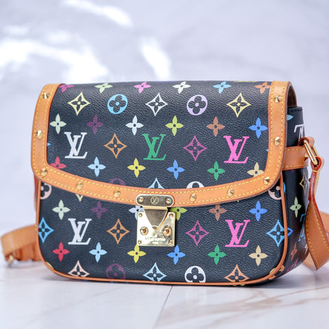 Louis Vuitton Sologne Monogram Multicolor Crossbody Shoulder Bag M92639 【S】