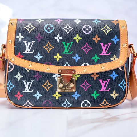 Louis Vuitton Sologne Monogram Multicolor Crossbody Shoulder Bag M92639 【S】