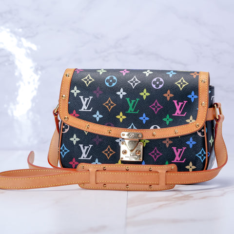 Louis Vuitton Sologne Monogram Multicolor Crossbody Shoulder Bag M92639 【S】