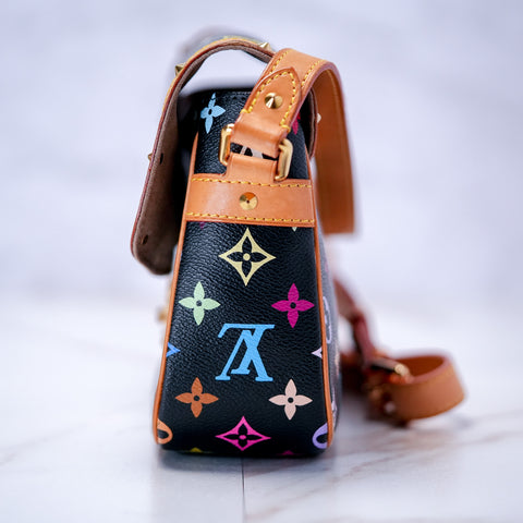 Louis Vuitton Sologne Monogram Multicolor Crossbody Shoulder Bag M92639 【S】