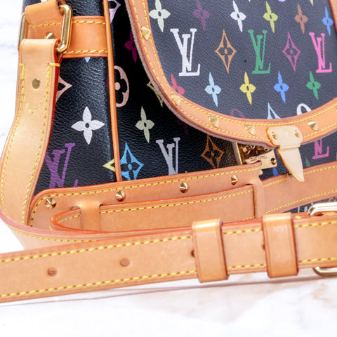 Louis Vuitton Sologne Monogram Multicolor Crossbody Shoulder Bag M92639 【S】