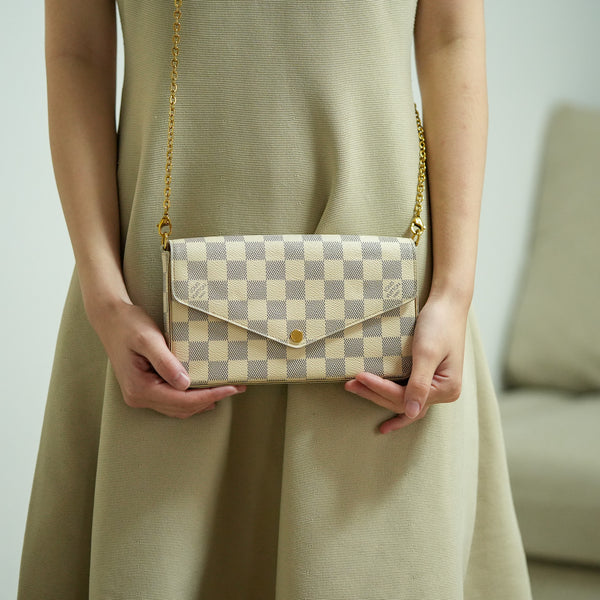 *上品キュート*【Louis Vuitton】フェリシーバッグ 直営店レシート付】LV ポシェットフェリシー ショルダーバッグ