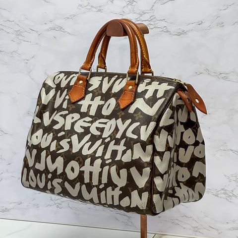 Louis Vuitton graffiti speedy 30 【A】