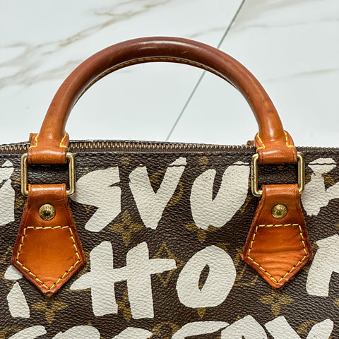 Louis Vuitton graffiti speedy 30 【A】