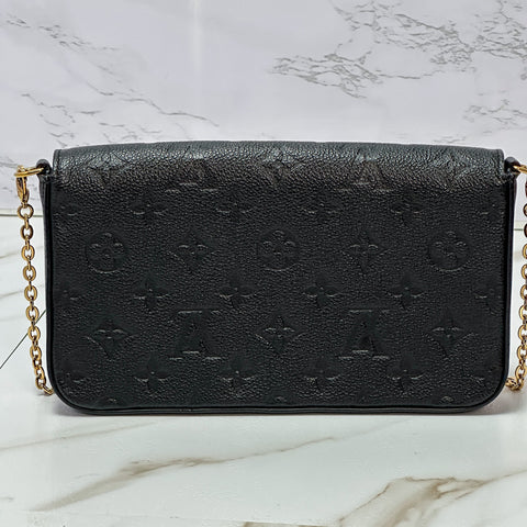 Louis Vuitton Empreinte Pochette Felicie Shoulder Bag Wallet M64064 LV 【SS】