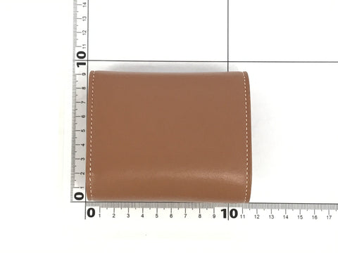 CELINE Triomphe folding wallet brown × gold wallet