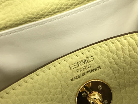 HERMES HERMES mini Lindy gold metal fittings Z carved seal shoulder bag shoulder bag