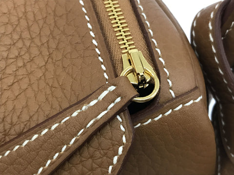 HERMES Lindy 26 Taurillon Clemence Gold Gold metal fittings B stamp Unused item With metal fittings protective seal Cloth cover Complete product Box Bag Booklet Rain cover Shoulder bag