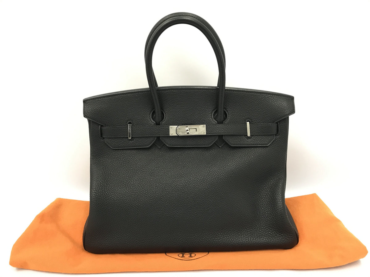 HERMES Birkin Birkin 35 Togo black SS H handbag