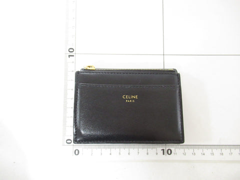 CELINE COMPACT WALLET TRIOMPH/SHINY CALFSKIN WALLET