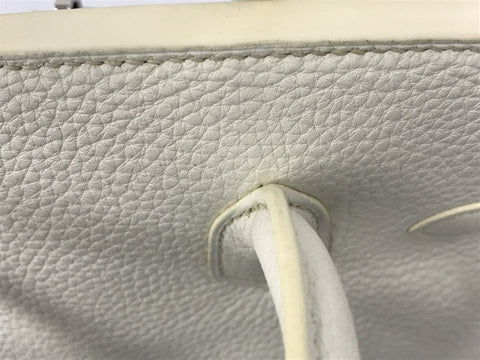 HERMES Birkin Birkin 30 Togo White SS O handbag