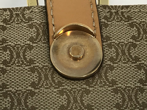 CELINE Macadam Beige Shoulder Shoulder Bag