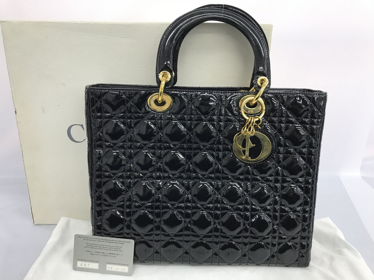 Dior Cannage No Strap/Small Rubbed Bottom Tack Handbag