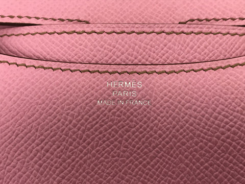 HERMES HERMES Constance 3 Mini Rose Confetti Epson Silver Hardware Shoulder Bag