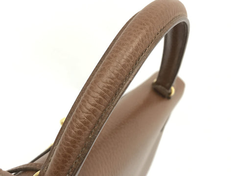 HERMES Kelly Kelly 32 Ardennes Brown GP B Handbag