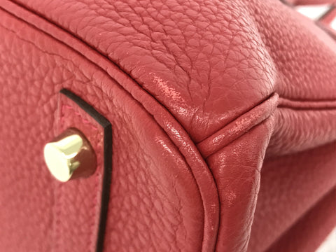 HERMES Birkin Birkin 30 Taurillon Vermilion handbag