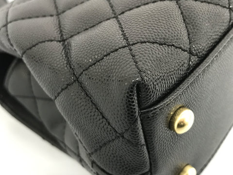 CHANEL Coco handle flap bag 24 2way black matelasse caviar 2023 new handbag