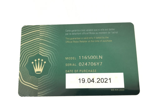 ROLEX 116500LN 024706Y7 men's watch