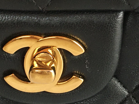 CHANEL matelasse mini matelasse shoulder bag gold metal fittings No. 12 card seal shoulder bag