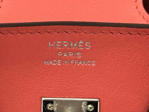 HERMES Birkin 25 Verso Togo Rouge Kazak X Rouge Ash SS Z Handbag