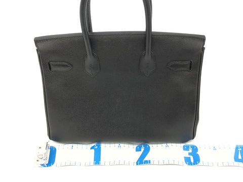 HERMES Birkin Birkin 30 Epson black SV metal fittings □P handbag